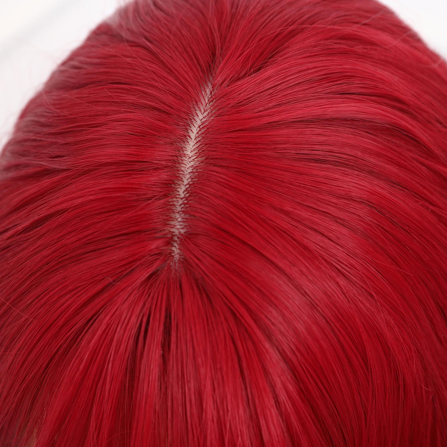 VONICA【WA-SM6105】22 inches Long Wavy Wine Red Wigs With Air Bangs Body Wave Wig Synthetic Full Machine Wig