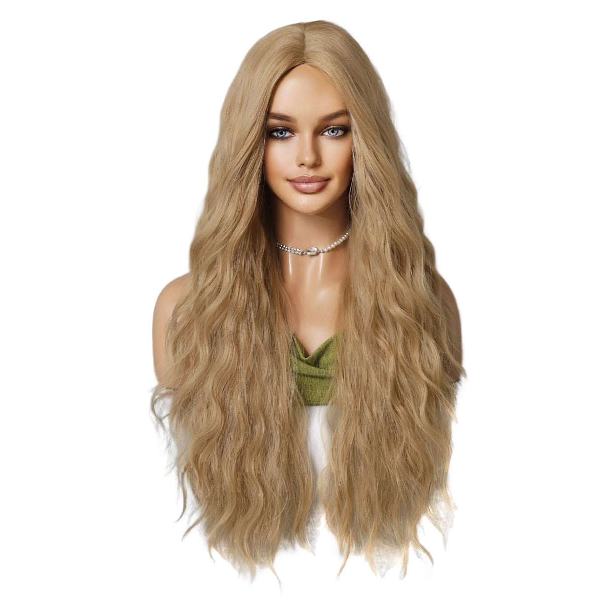 GRACE 【WA-XYMW9072-1】 28inches Wigs for Women, Japanese Heat Resistant Synthetic Blonde Body Wave for Daily Use, Party
