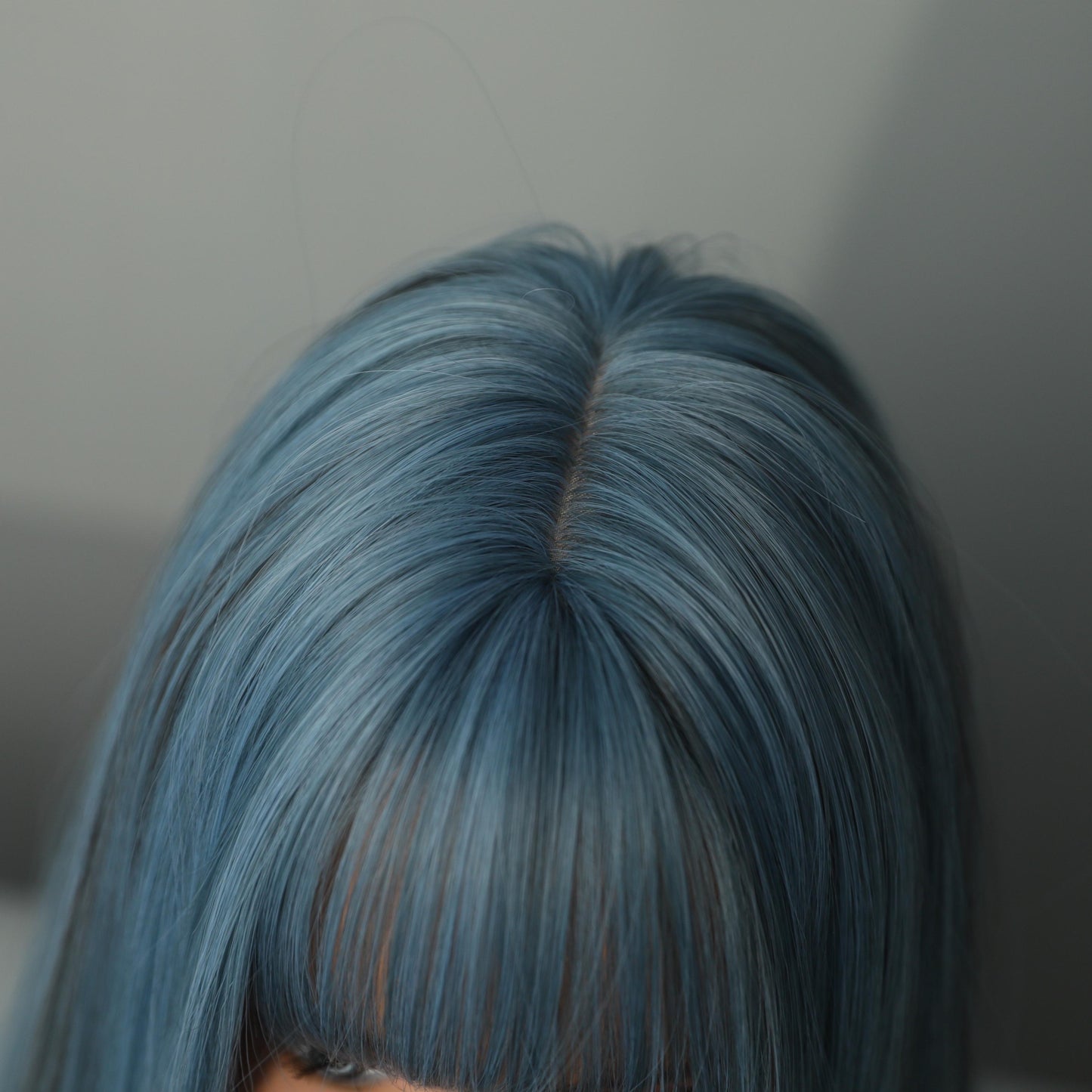 SYLVIA【WA-XY0339】24inches Mermaid Blue Synthetic Machine-Made Wig Natural Straight Synthetic Machine Made Heat Resistant Fiber Hair for Woman