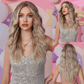 Tiffany 【WA-66200-1】 Hot Sale Ombre  Blonde  Wavy Wig 26 inch Synthetic Lace Frontal  Daily or Party