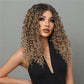 Lousie【WA-BL66053】 22" Lace Front Curly Synthetic Brown Wig for Daily Use/Party