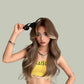 SERENA【V-006-C-0481】 Honey Tea Brown Top-to-End Gradient Center-Parted Long Curly Hair 70CM High-temperature Fiber Exotic Style Wig for Women Daily & Charming