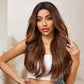 EMMA【WA-BL66084-1】 28" Lace Front Wavy Synthetic Brown wig for Daily Use/Party