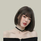 Cool Brown Layered Short Curly Hair Convertible Bangs 30CM High-temperature Fiber Fashionable Wig for Women Daily & Stylish