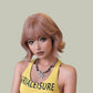 MIA【V-005-D-176】 Orange-Pink Layered Short Curly Hair Convertible Bangs 29CM High-temperature Fiber Non-mainstream Style Wig for Women Daily & Trendy