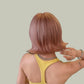 MIA【V-005-D-176】 Orange-Pink Layered Short Curly Hair Convertible Bangs 29CM High-temperature Fiber Non-mainstream Style Wig for Women Daily & Trendy