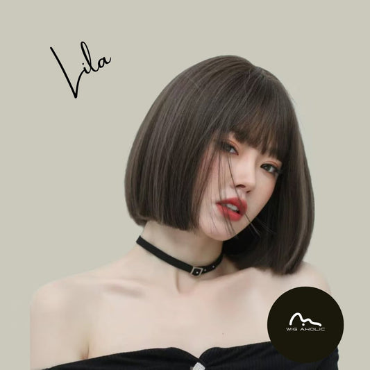 Cool Brown Layered Short Curly Hair Convertible Bangs 30CM High-temperature Fiber Fashionable Wig for Women Daily & Stylish