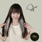 SYLVIA【V-013-A09】Dark Tea Brown with White Tea Gray Highlights Layered Long Curly Hair Convertible Bangs 65CM High-temperature Fiber Sweet and Cute Wig for Women Daily & Lovely
