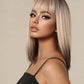 CARA 【WA-LA2067-1】12inches BOB Wigs  White Brown Gradient Hair Wig Full Machine Glueless Christmas Vibe Party Daily