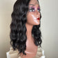 FREYA【WA-YHG4#-3】16inches Frontal Lace 13*3 Natural Dark Brown Wavy Wig  Synthetic Heat Resistant Daily