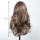 Berlinda【WA-LC3076-1BR20】 Brown Blonde Highlight Wig with Bangs 20 inch Butterfly Cut Synthetic Trending for Women Daily or Party