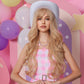 BARBIE 【WA-LAIC1105-1】 28inches Wigs for Women, Disney Princess,Japanese Heat Resistant Synthetic  Warm Blonde Body Wave for Daily Use, Par