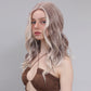 JOLIE【WA-SM9027】 24" Ombre Pink Blonde Loose Wavy Lace Front Synthetic Wigs for Daily Use/Party