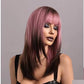 BEATRICE 【WA-XY9050】20inches Shoulder Straight Split Wigs  Pink Brown Gradient Hair Wig Full Machine Glueless Party Daily