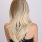 KATIE【WA-SM279-4】 22" Long Wavy Lace Wigs for Women,Ash Blonde With Highlights Wig,Long Loose Body Wave Wig Synthetic Wig Full Wig for Daily Use