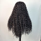 MELISSA【WA-WATER010】30 inches Water Wave Lace Frontal Wig Natural Black Synthetic Wig