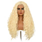 SABRINA【WA-SML721】 Highlight Blonde Big Deep Wave Wigs 26 inch Synthetic Curly Wigs for Women Long Honey Hair Wig Lace Front  Natural Crimps Curls Wig