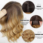 OMBRE【WA-NYL2311】24inches Mixed Blonde Wig Long Body Wavy Wigs for Women Synthetic Middle Part Wig Long Heat Resistant  for Daily & Party Use