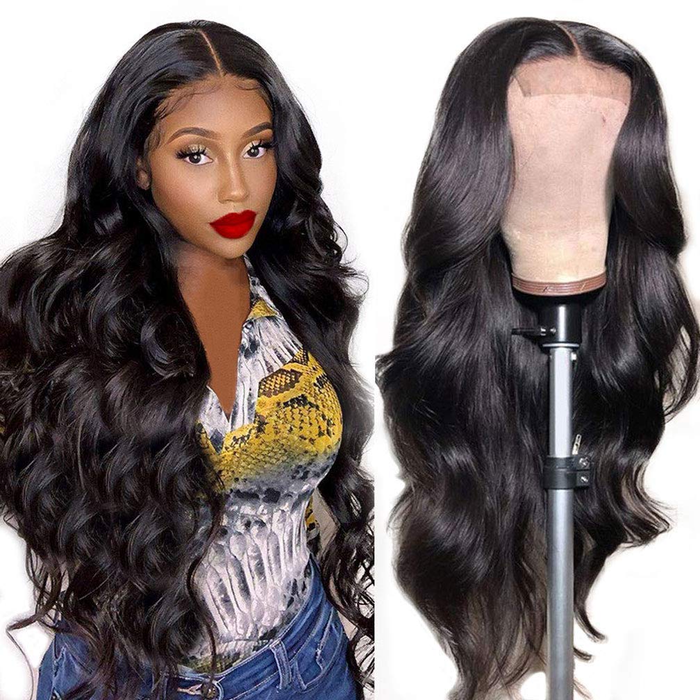 LISA【WA-NF007】18 inches Human Hair  Body Wave Human Hair Wigs for Black Women 150% Density 13x4 Frontal Wigs