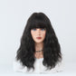 ASHLEY【WA-XY8262-3】20 inches Short Curly Bob Wig Charming Women Girls Beach Wave Wigs for Cosplay Costume Party Wig Cap Included (Mix Blue)