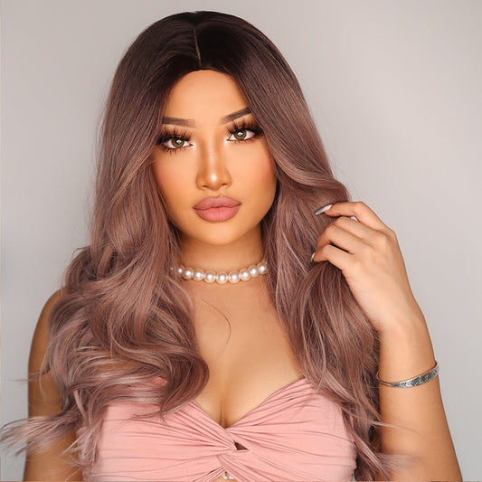 HILARY【WA-LHLC5224】24inches Light Purple Body Wave Wig Middle Part Trending Synthetic Daily or Party