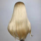 ANDREA【WA-STW010】24inches Front lace wigs 613 color synthetic wigs