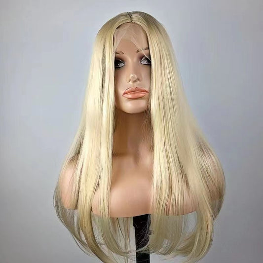 ANDREA【WA-STW010】24inches Front lace wigs 613 color synthetic wigs