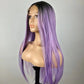 BETSY【WA-STW017】26inches 13*3 lace front wigs Purple Synthetic Wigs