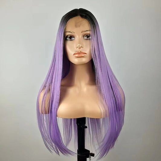 BETSY【WA-STW017】26inches 13*3 lace front wigs Purple Synthetic Wigs