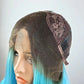 IDA【WA-STW016】26inches 13*3 lace front wigs synthetic wigs with Sky blue colour