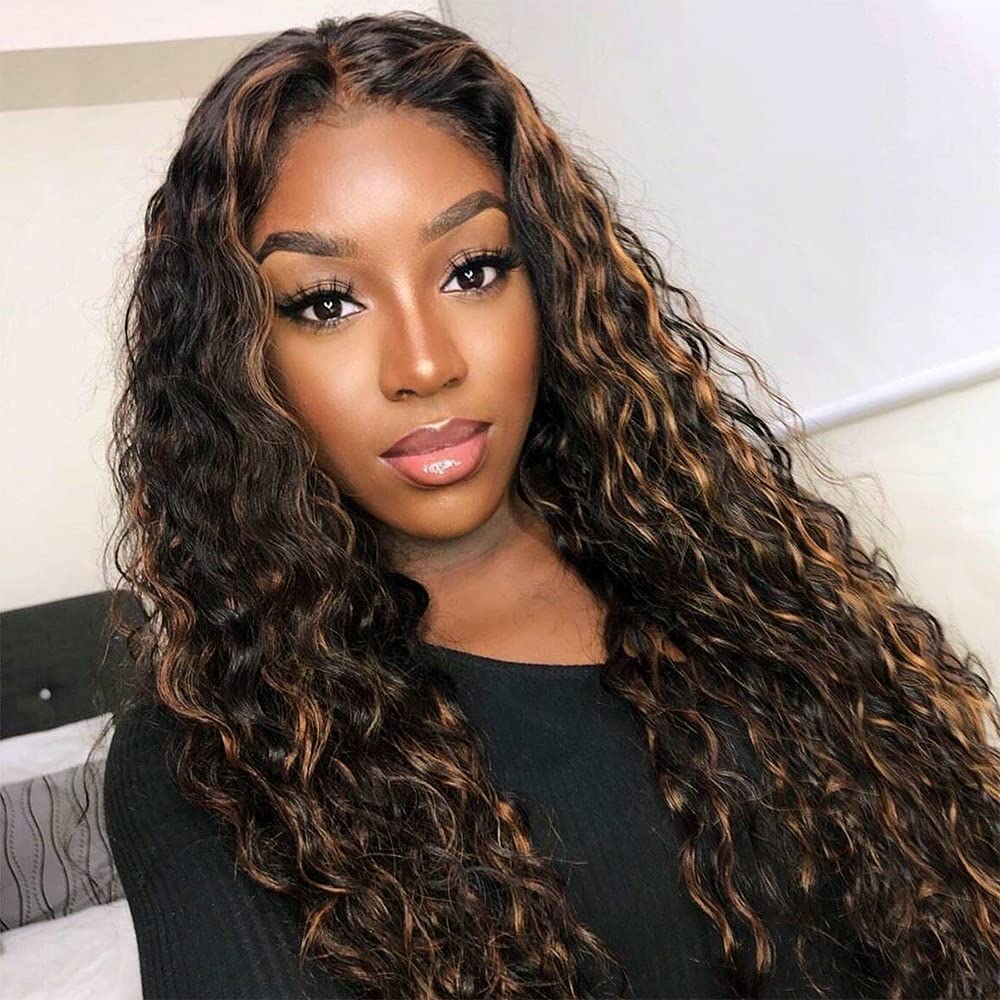 GLORY【WA-NYL2312】 Queens Long Curly Wig for Women Synthetic  Wavy Wigs Middle Part Wigs Heat Resistant Fiber for Daily Party Use