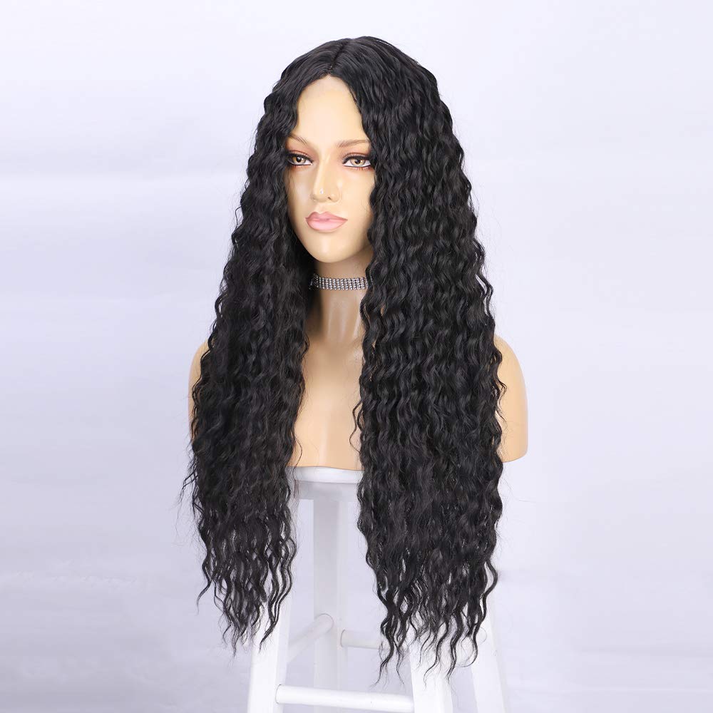 GLORY【WA-NYL2312】 Queens Long Curly Wig for Women Synthetic  Wavy Wigs Middle Part Wigs Heat Resistant Fiber for Daily Party Use