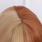 SALLY【WA-SM6164】12inches Short Straight Bob Wigs for Women Synthetic Wig dual color with Bangs for Cosplay Daily Party