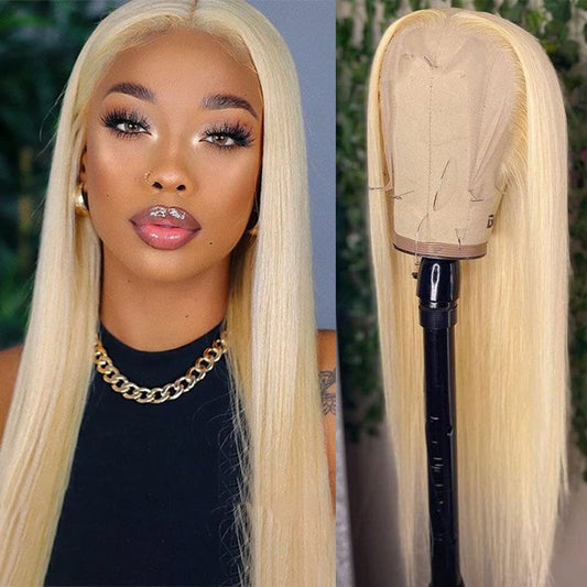 KELLY 【WA-NF003】613 10inches to 14inches Lace Front Wigs Blonde Human Hair for Women Straight Brazilian Remy Hair Wig