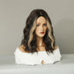 BIANCA【WA-XY1053】15inches Brown & Blonde Highlight  Curly Wig  Synthetic Daily or Party