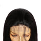RACHEL【WA-NF004】 4x4 Lace Front Wigs Human Hair Straight with Baby Hair 150% Density Natural Black 20 inches