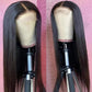 RACHEL【WA-NF004】 4x4 Lace Front Wigs Human Hair Straight with Baby Hair 150% Density Natural Black 20 inches