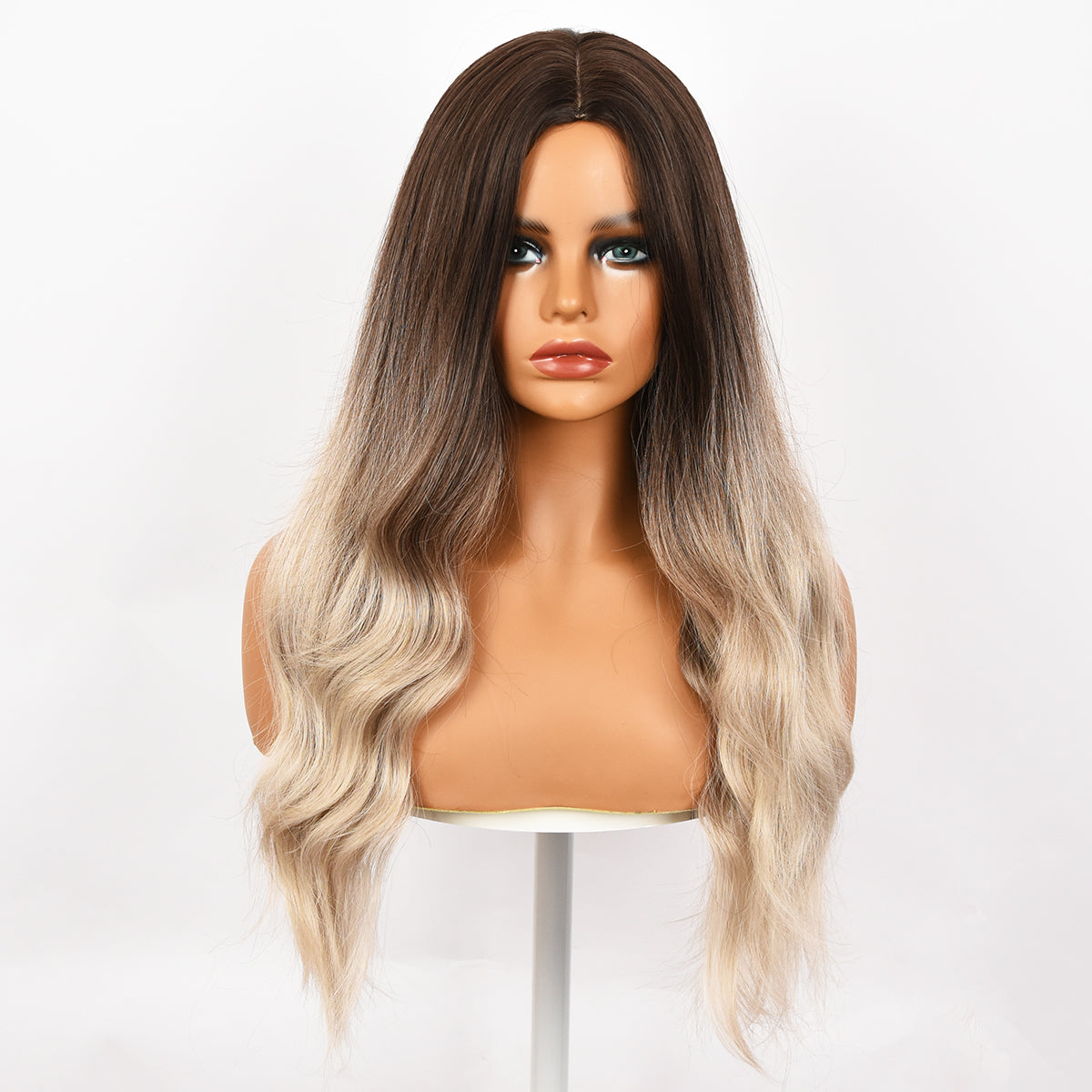 BETTY【WA-SM8052】26inches Long Wavy Wig for Women Glueless Body Wave Synthetic Fiber Hair Full Machines Made Heat Resistant for Party Daily