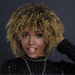 PRISCA【WA-XY1051-1】 12" Afro Trending Vintage Wigs for Women, Synthetic  for Daily Use, Party