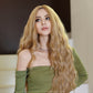 GRACE 【WA-XYMW9072-1】 28inches Wigs for Women, Japanese Heat Resistant Synthetic  Blonde Body Wave for Daily Use, Party