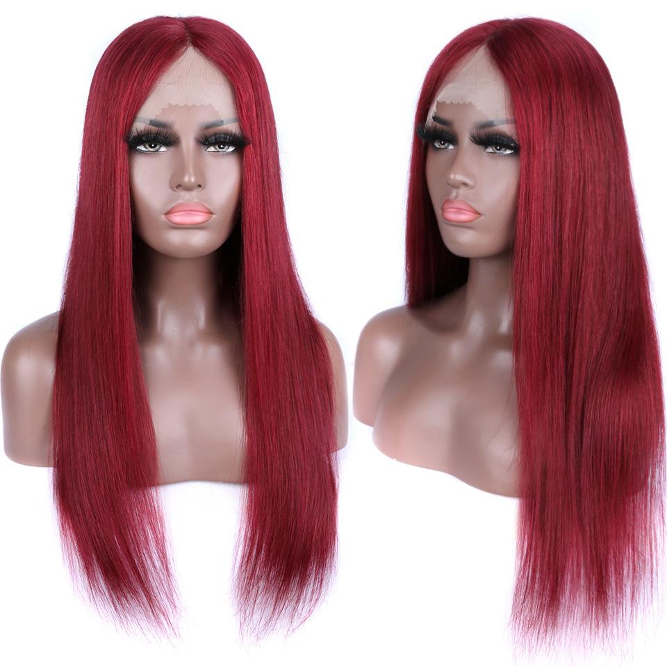 AMY【WA-STW006】26 inches Synthetic Straight Lace Frontal Wig