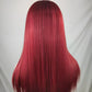 AMY【WA-STW006】26 inches Synthetic Straight Lace Frontal Wig