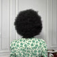 KYLASS【WA-SAFRO11】12inches Short Afro Wigs for Black Women, Bouncy Fluffy Afro Kinky Curly Wig, Premium Synthetic Soft Natural Looking
