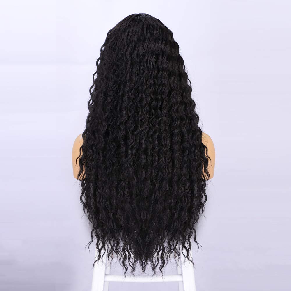 GLORY【WA-NYL2312】 Queens Long Curly Wig for Women Synthetic  Wavy Wigs Middle Part Wigs Heat Resistant Fiber for Daily Party Use